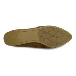 Pop Gerinina Womens Almond Closed Toe Ballet Flats