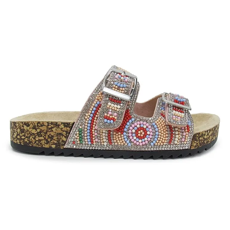 Pop Reema Little & Big Kid Girls Adjustable Strap Footbed Sandals