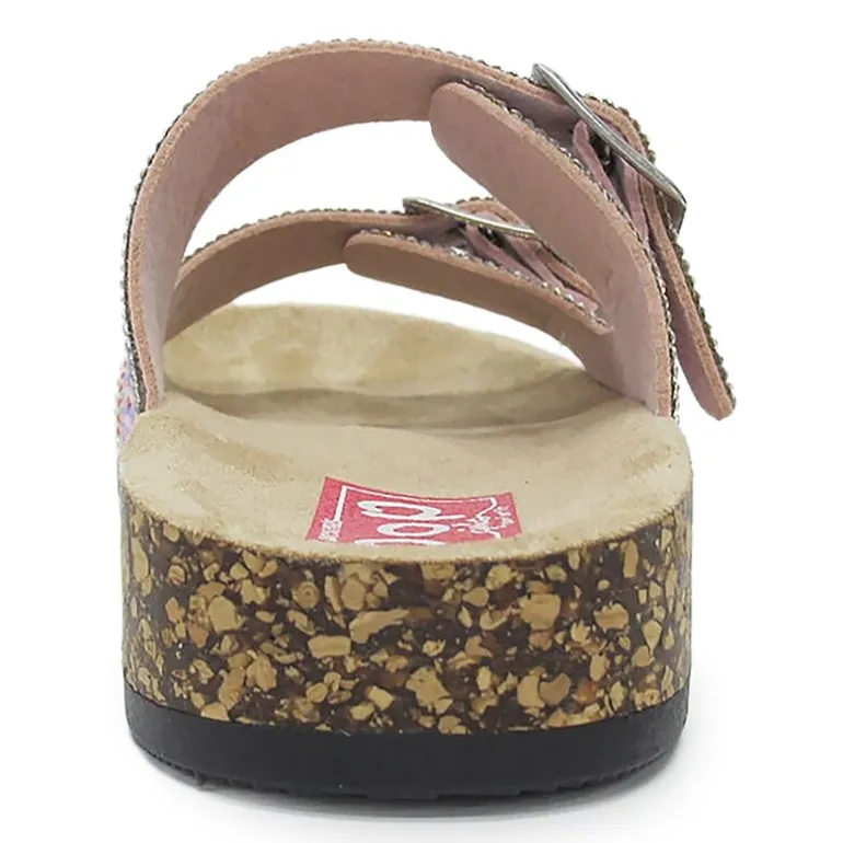 Pop Reema Little & Big Kid Girls Adjustable Strap Footbed Sandals