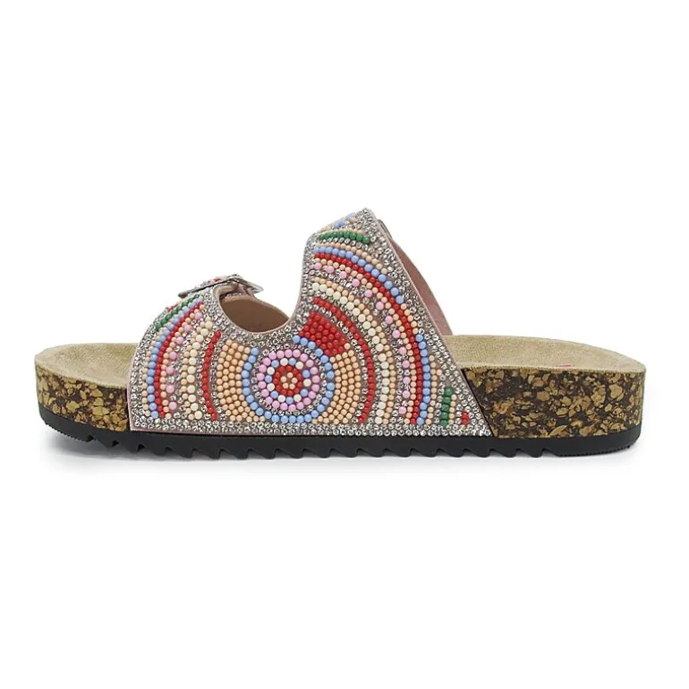 Pop Reema Little & Big Kid Girls Adjustable Strap Footbed Sandals