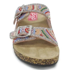 Pop Reema Little & Big Kid Girls Adjustable Strap Footbed Sandals