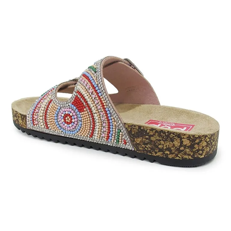 Pop Reema Little & Big Kid Girls Adjustable Strap Footbed Sandals