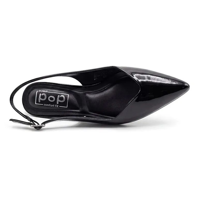 Pop Savien Womens Pointed Closed Toe Kitten Heel Pumps
