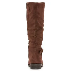 Pop Womens Chambers Flat Heel Slouch Boots