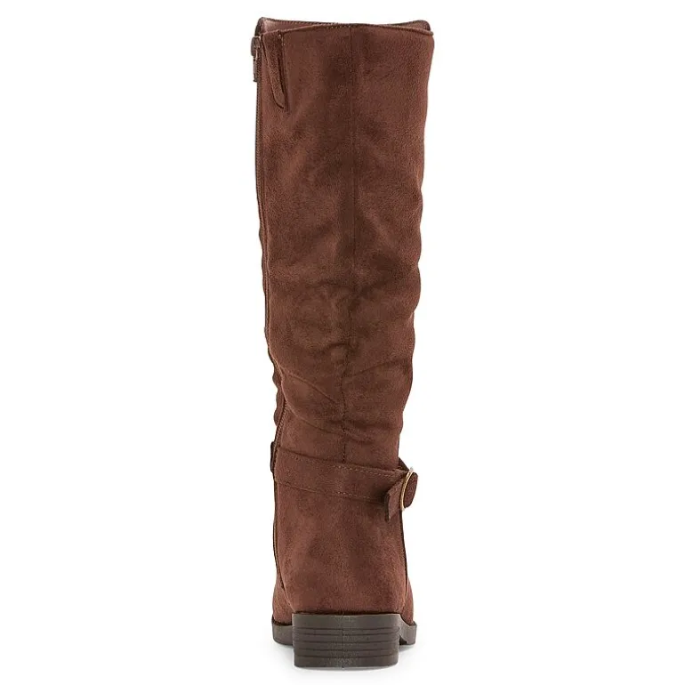 Pop Womens Chambers Flat Heel Slouch Boots