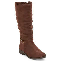 Pop Womens Chambers Flat Heel Slouch Boots