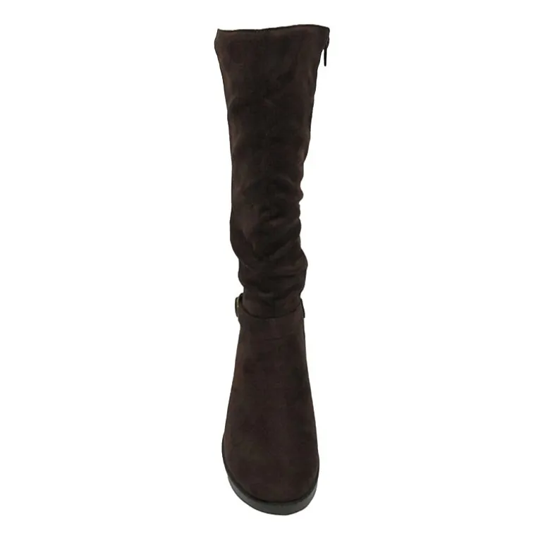 Pop Womens Chambers Flat Heel Slouch Boots