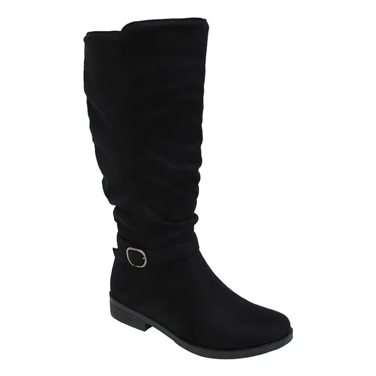 Pop Womens Chambers Flat Heel Slouch Boots