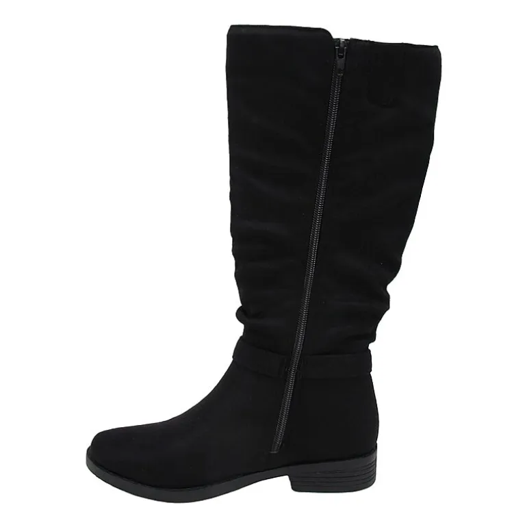 Pop Womens Chambers Flat Heel Slouch Boots