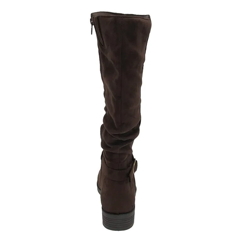 Pop Womens Chambers Flat Heel Slouch Boots