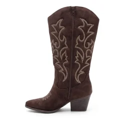 Pop Womens Ellary Block Heel Cowboy Boots