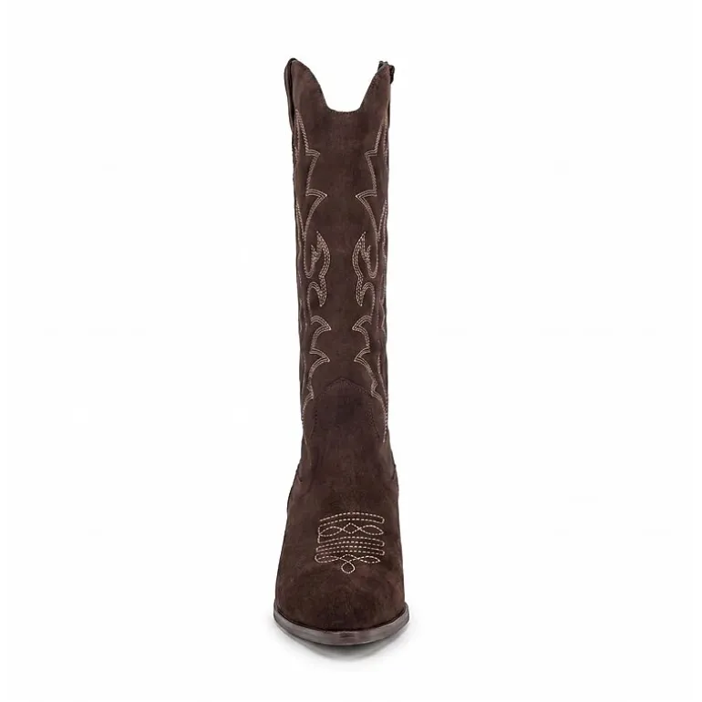 Pop Womens Ellary Block Heel Cowboy Boots