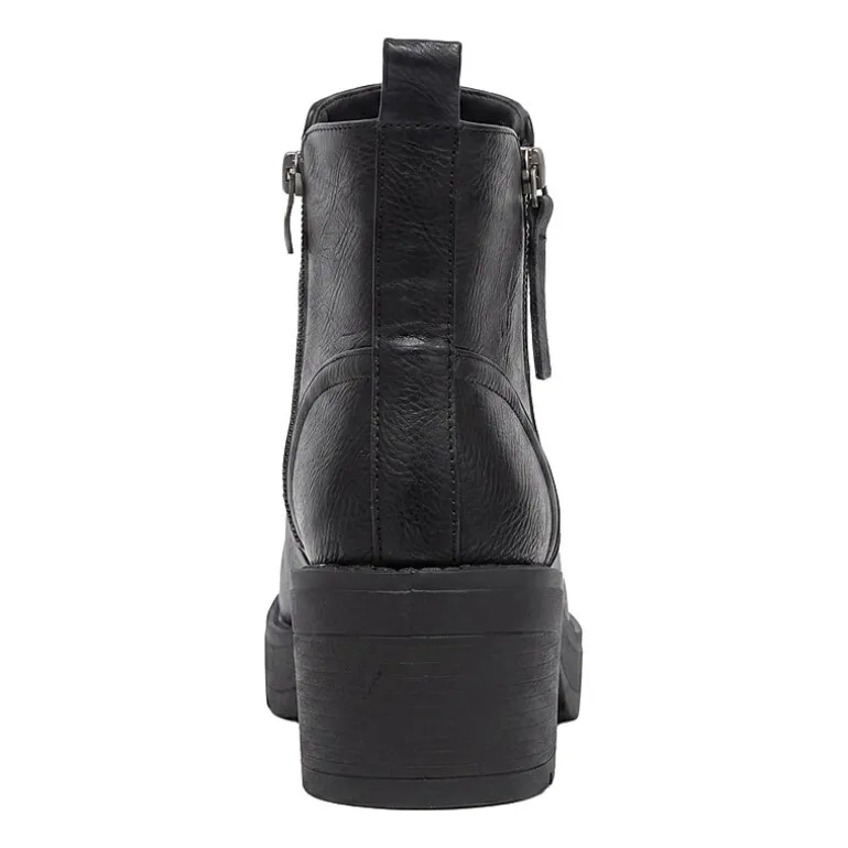 Pop Womens Elspeth Block Heel Booties