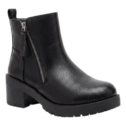 Pop Womens Elspeth Block Heel Booties
