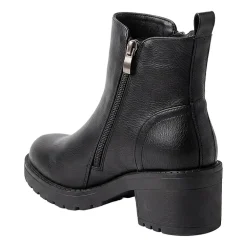 Pop Womens Elspeth Block Heel Booties