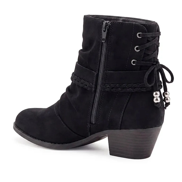 Pop Womens Encinitas Block Heel Booties