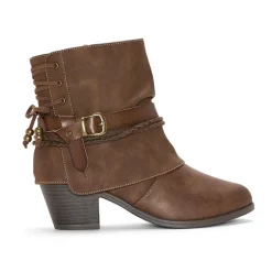 Pop Womens Encinitas Block Heel Booties