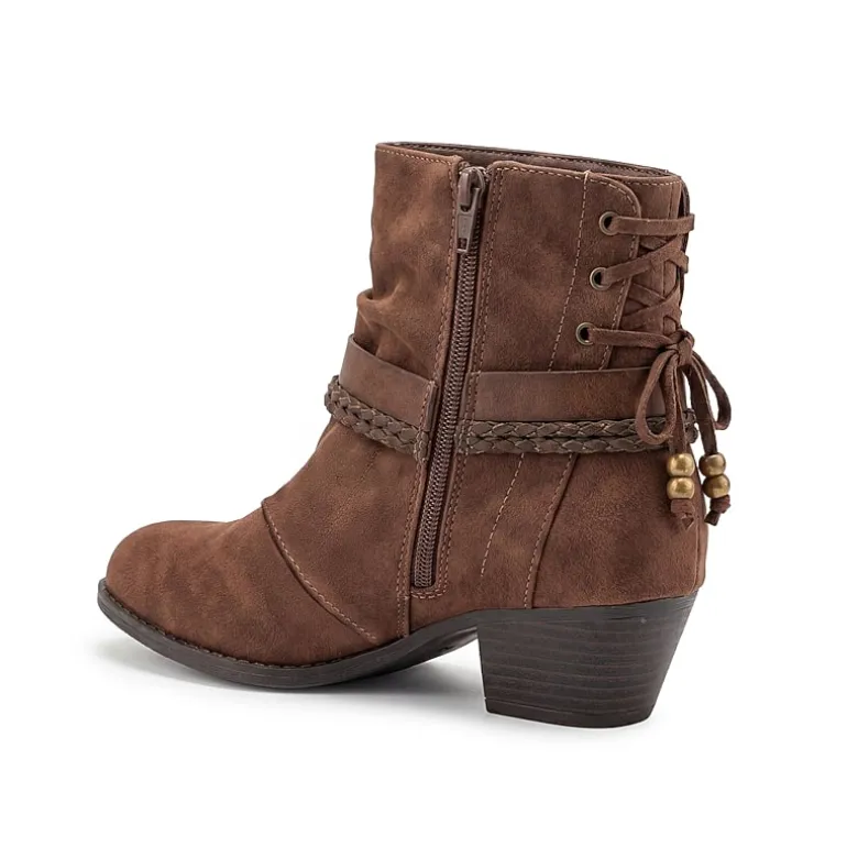 Pop Womens Encinitas Block Heel Booties