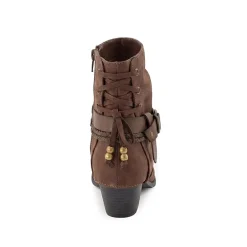 Pop Womens Encinitas Block Heel Booties
