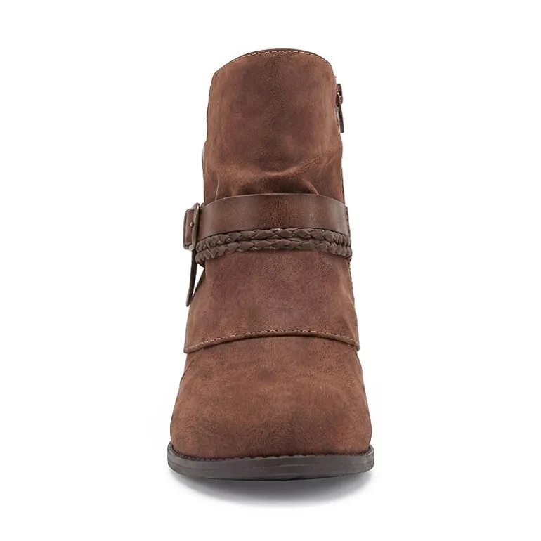 Pop Womens Encinitas Block Heel Booties