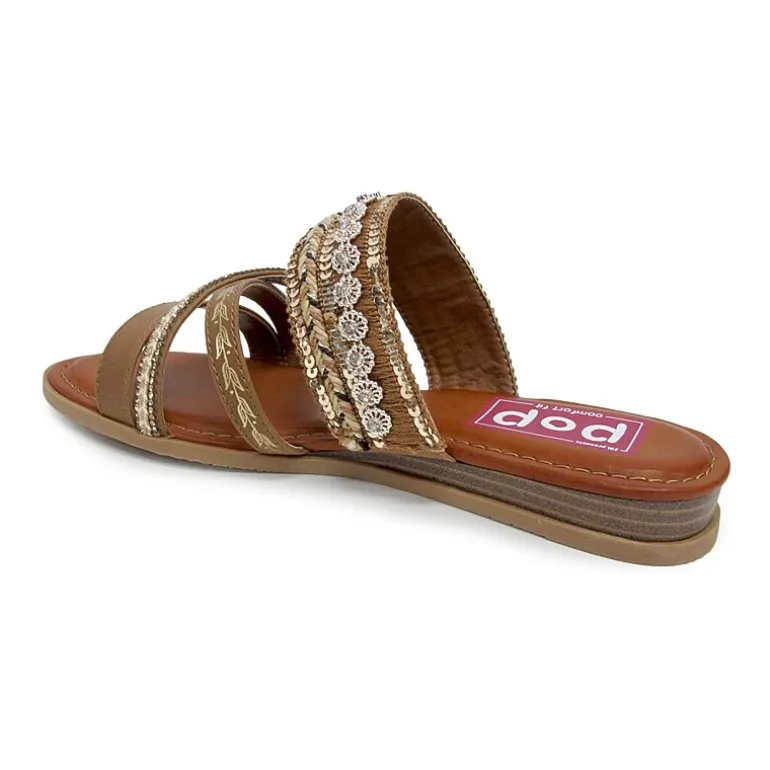 Pop Womens Jivanta Wedge Sandals