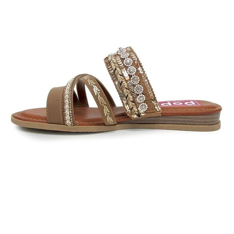 Pop Womens Jivanta Wedge Sandals