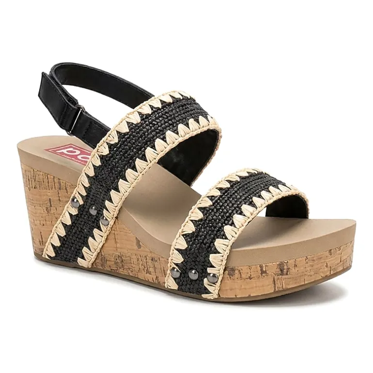 Pop Womens Kabilyn Wedge Sandals