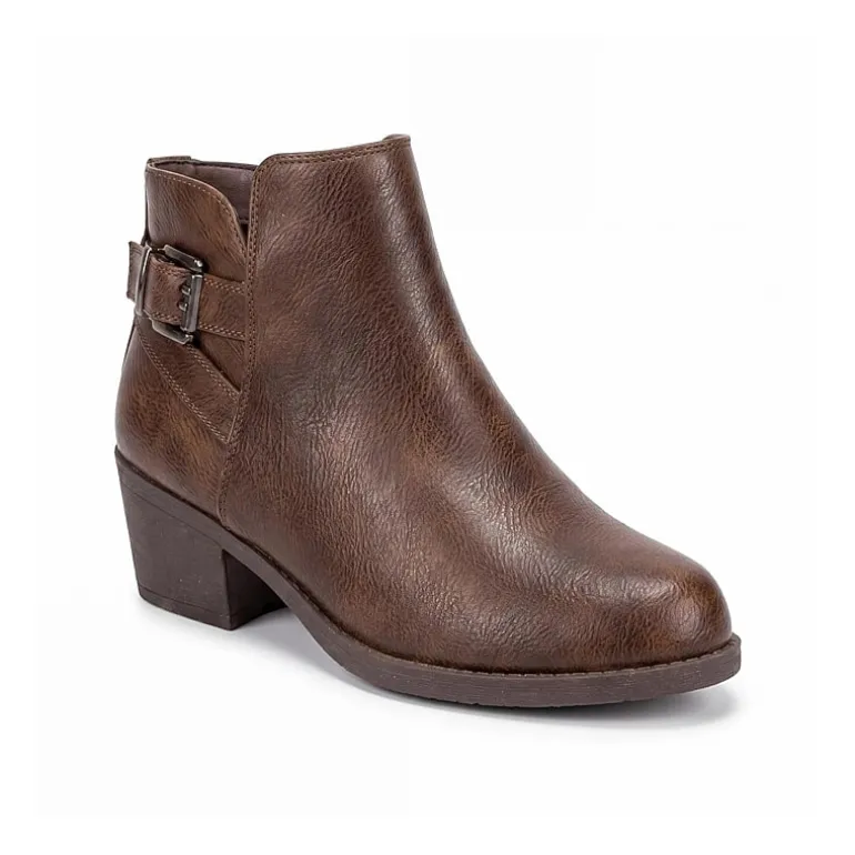 Pop Womens Raveline Block Heel Booties
