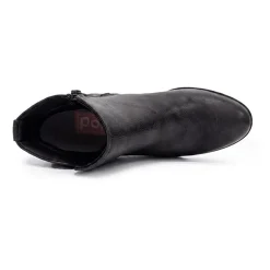 Pop Womens Raveline Block Heel Booties