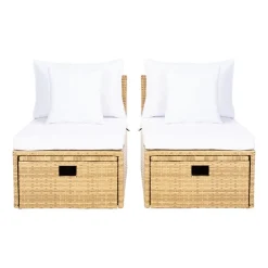 Pramla  4-pc. Patio Lounge Chair and Ottoman Set