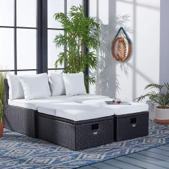Pramla  4-pc. Patio Lounge Chair and Ottoman Set