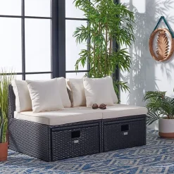 Pramla  4-pc. Patio Lounge Chair and Ottoman Set