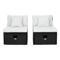 Pramla  4-pc. Patio Lounge Chair and Ottoman Set