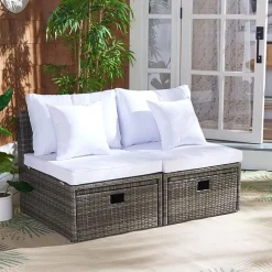 Pramla  4-pc. Patio Lounge Chair and Ottoman Set
