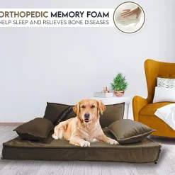 Precious Tails 30" Mocha Orthopedic Pet Bed