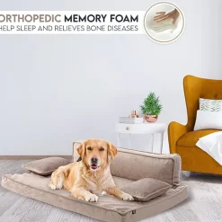 Precious Tails 35" Taupe Orthopedic Pet Bed