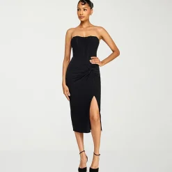 Premier Amour Womens Midi Sweetheart Neck Sleeveless Sheath Dress