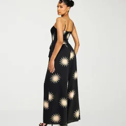 Premier Amour Womens Straight Neck Sleeveless Jumpsuit