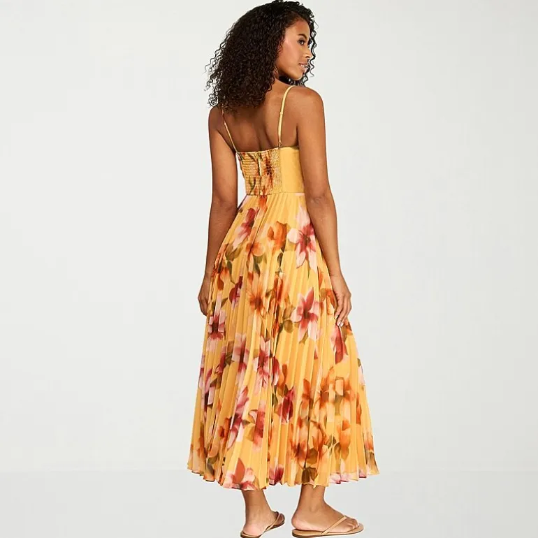 Premier Amour Womens Sweetheart Neck Sleeveless Floral Evening Gown