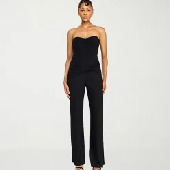 Premier Amour Womens Sweetheart Neck Sleeveless Jumpsuit