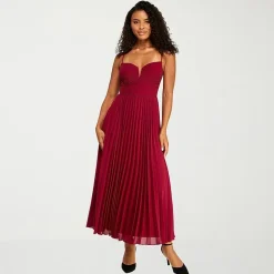 Premier Amour Womens V Neck Sleeveless Evening Gown