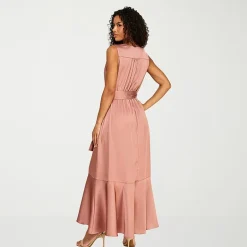 Premier Amour Womens V Neck Sleeveless Maxi Dress