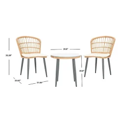 Prenza 3-pc. Patio Table and Chair Set