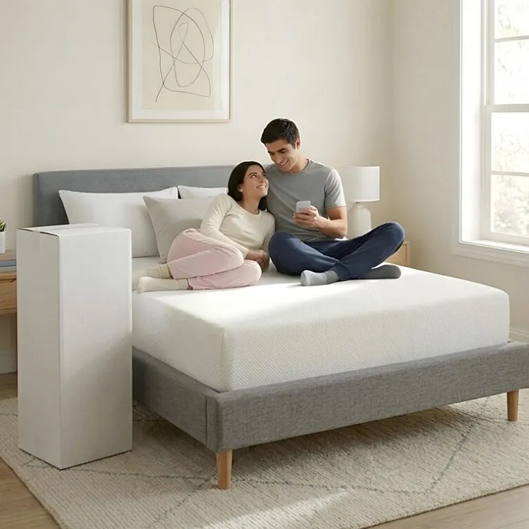 Primo Divine 8" Medium/Firm Gel Memory Foam Tight Top - Mattress in a Box