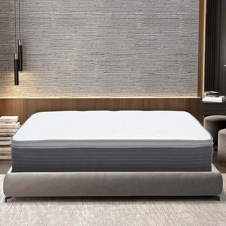 Primo Equilibria Pocket Coil 12" Medium/Firm Hybrid Euro Top - Mattress in a Box