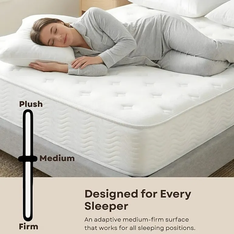 Primo Solar Pocket Coil 9" Medium/Firm Hyrbid Tight Top - Mattress in a Box
