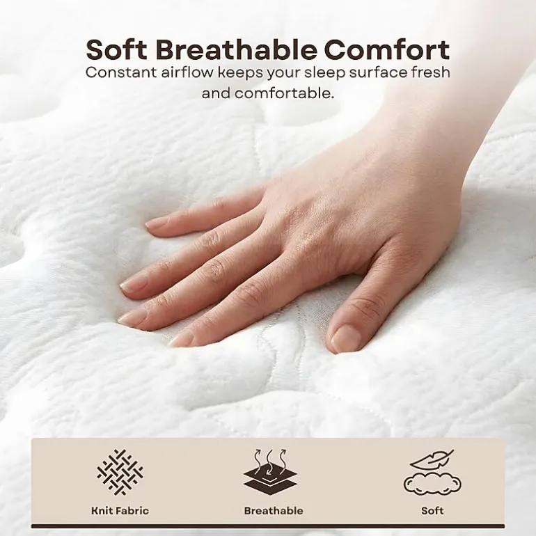 Primo Solar Pocket Coil 9" Medium/Firm Hyrbid Tight Top - Mattress in a Box