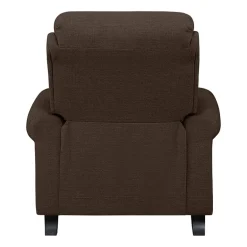 ProLounger Anna Traditional Roll-Arm Push Back Recliner in Linen with Nailheads