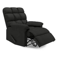 ProLounger Barbera Wall Hugger Biscuit Tufted Recliner in Stain-Resistant Microfiber