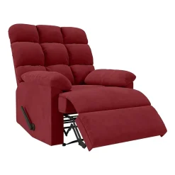 ProLounger Barbera Wall Hugger Biscuit Tufted Recliner in Stain-Resistant Microfiber